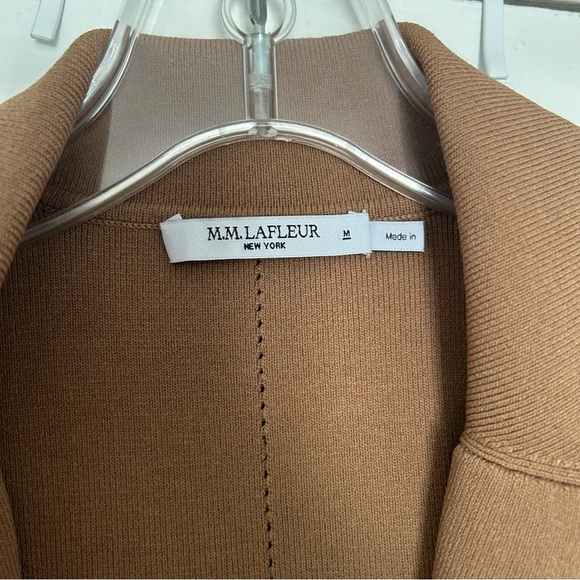 MM Lafleur The Anh Jardigan Wrap Sleeveless Blazer Vest in Camel - Picture 8 of 10